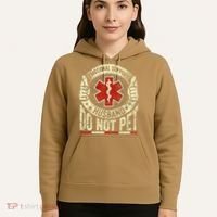 Emotional Support Husband Do Not Pet Hoodie thumb 5