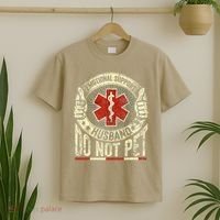 Emotional Support Husband Do Not Pet T-Shirt thumb 2