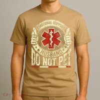 Emotional Support Husband Do Not Pet T-Shirt thumb 3