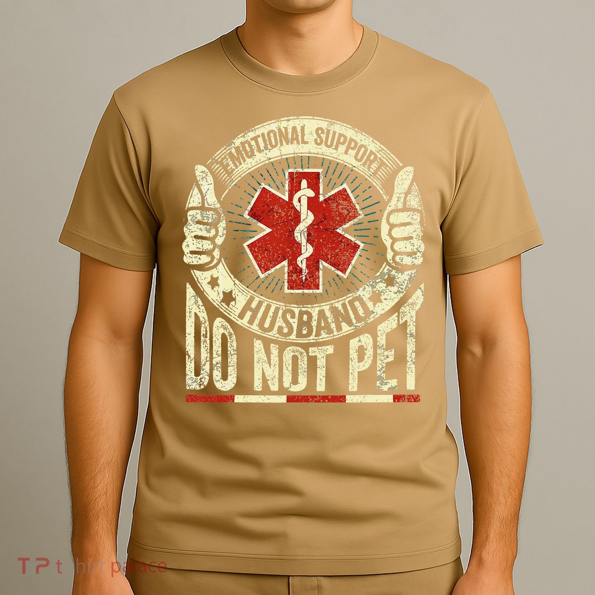 Emotional Support Husband Do Not Pet T-Shirt