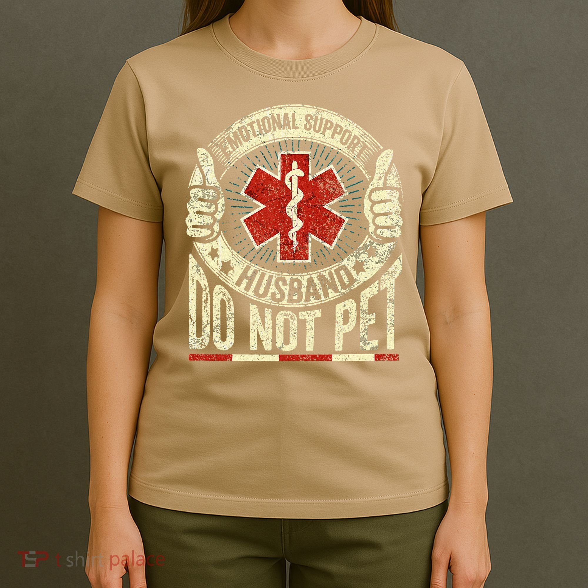 Emotional Support Husband Do Not Pet T-Shirt