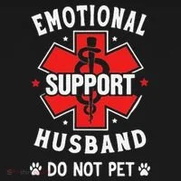 Emotional Support Husband Do Not Pet Bucket Hat thumb 4