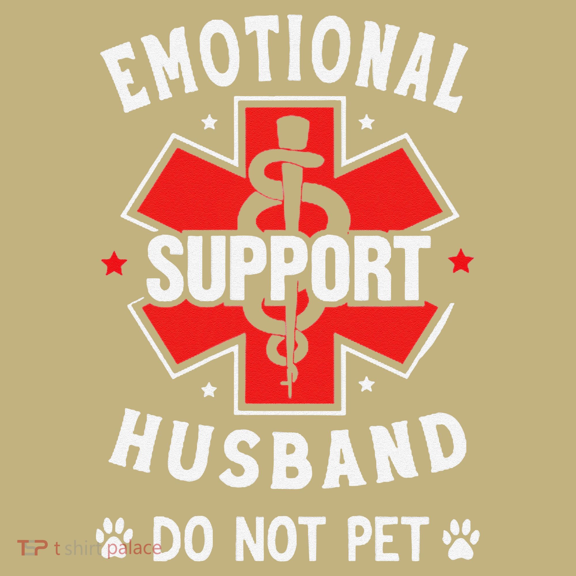 Emotional Support Husband Do Not Pet Long Sleeve Shirt