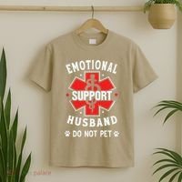 Emotional Support Husband Do Not Pet T-Shirt thumb 2