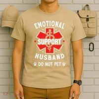 Emotional Support Husband Do Not Pet T-Shirt thumb 6