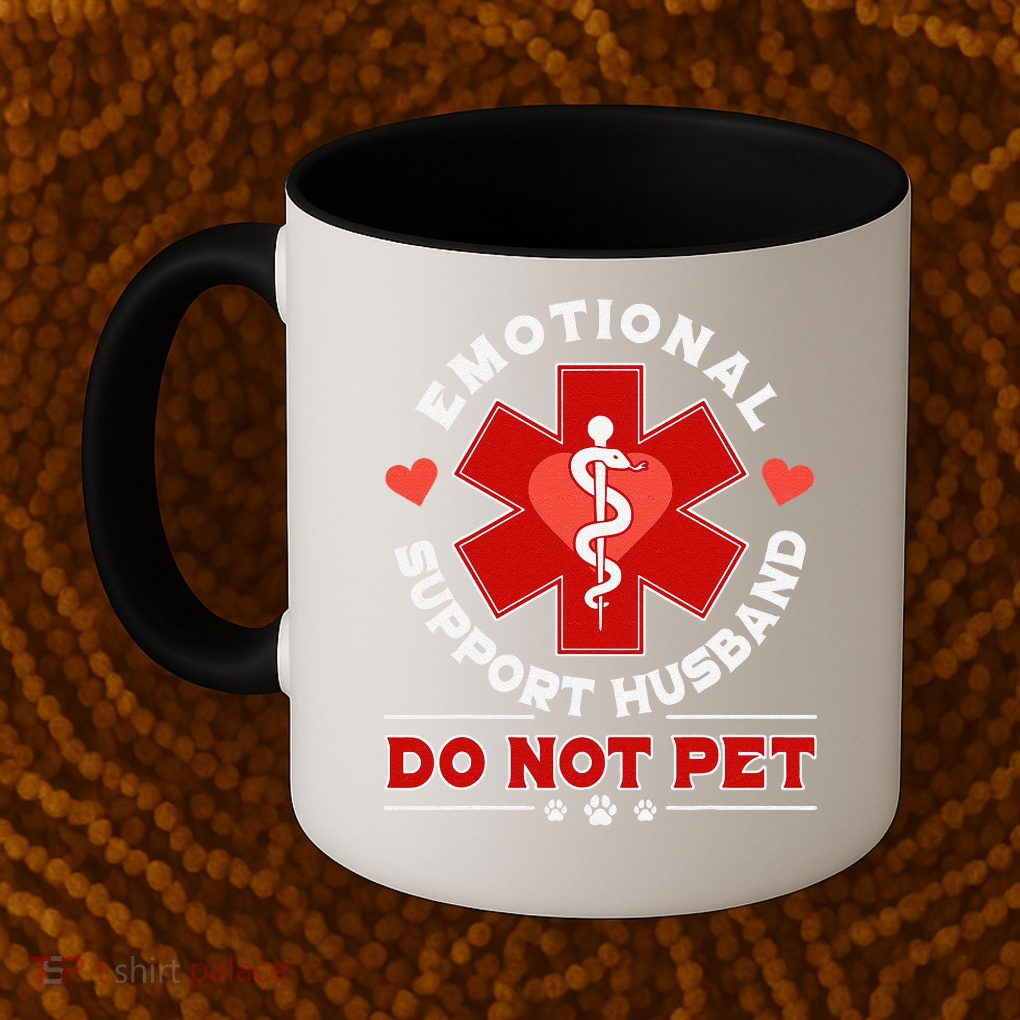 Emotional Support Husband Do Not Pet Coffee Mug