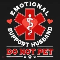 Emotional Support Husband Do Not Pet Coaster thumb 2