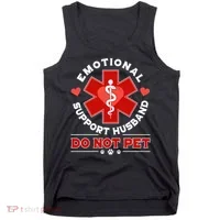Emotional Support Husband Do Not Pet Tank Top thumb 0