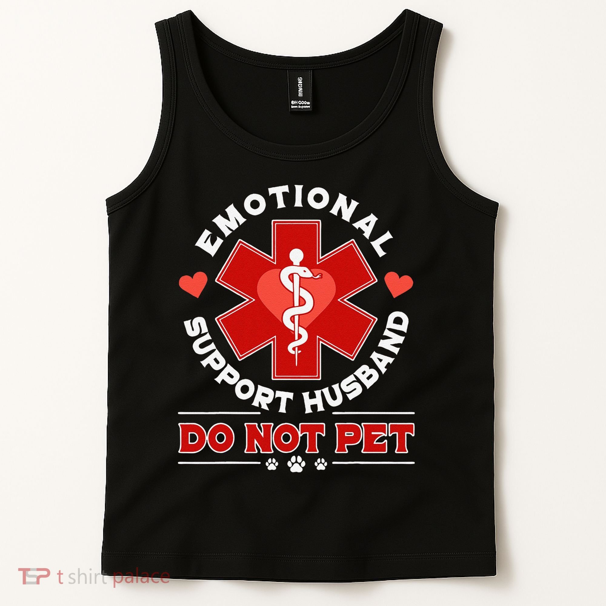 Emotional Support Husband Do Not Pet Tank Top