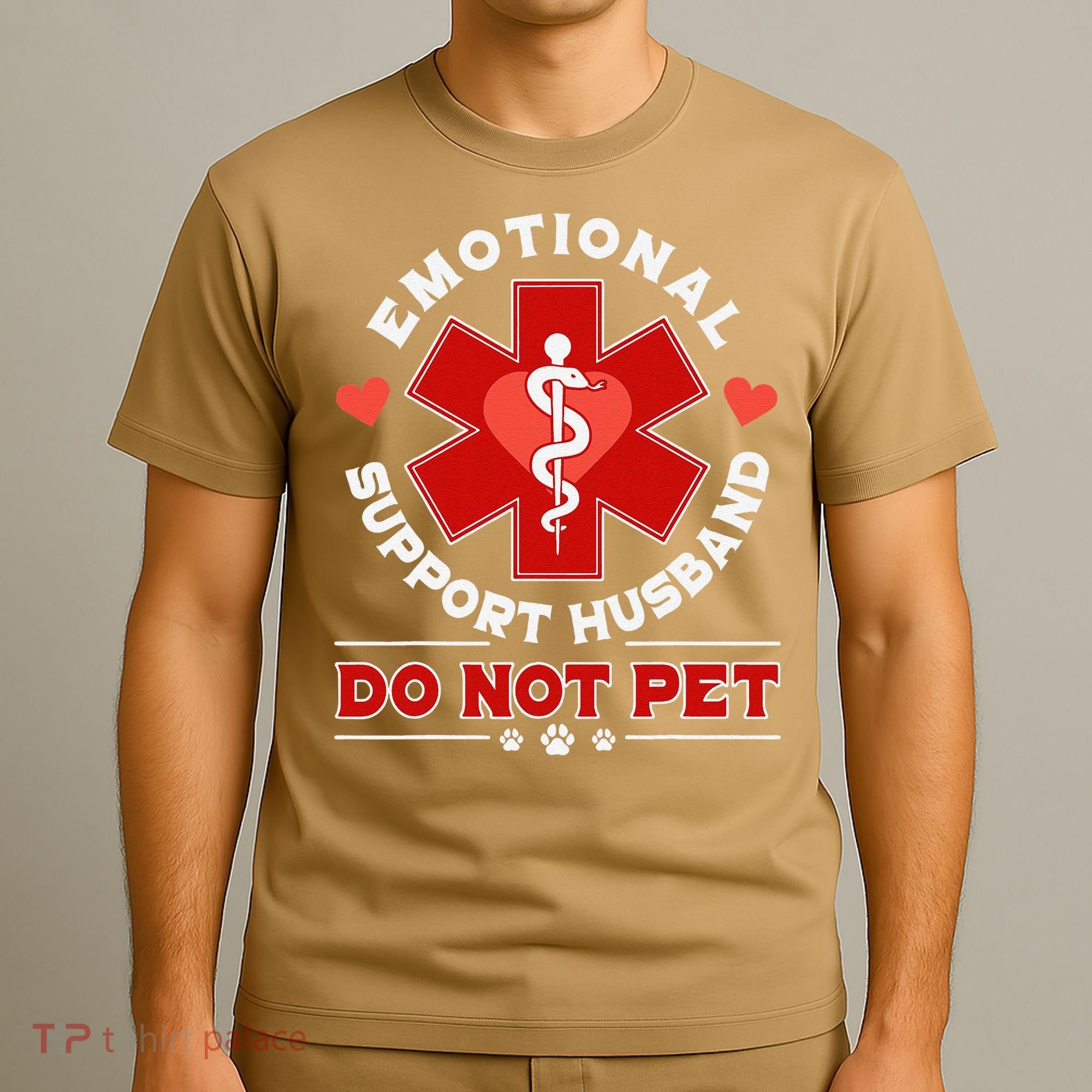 Emotional Support Husband Do Not Pet T-Shirt