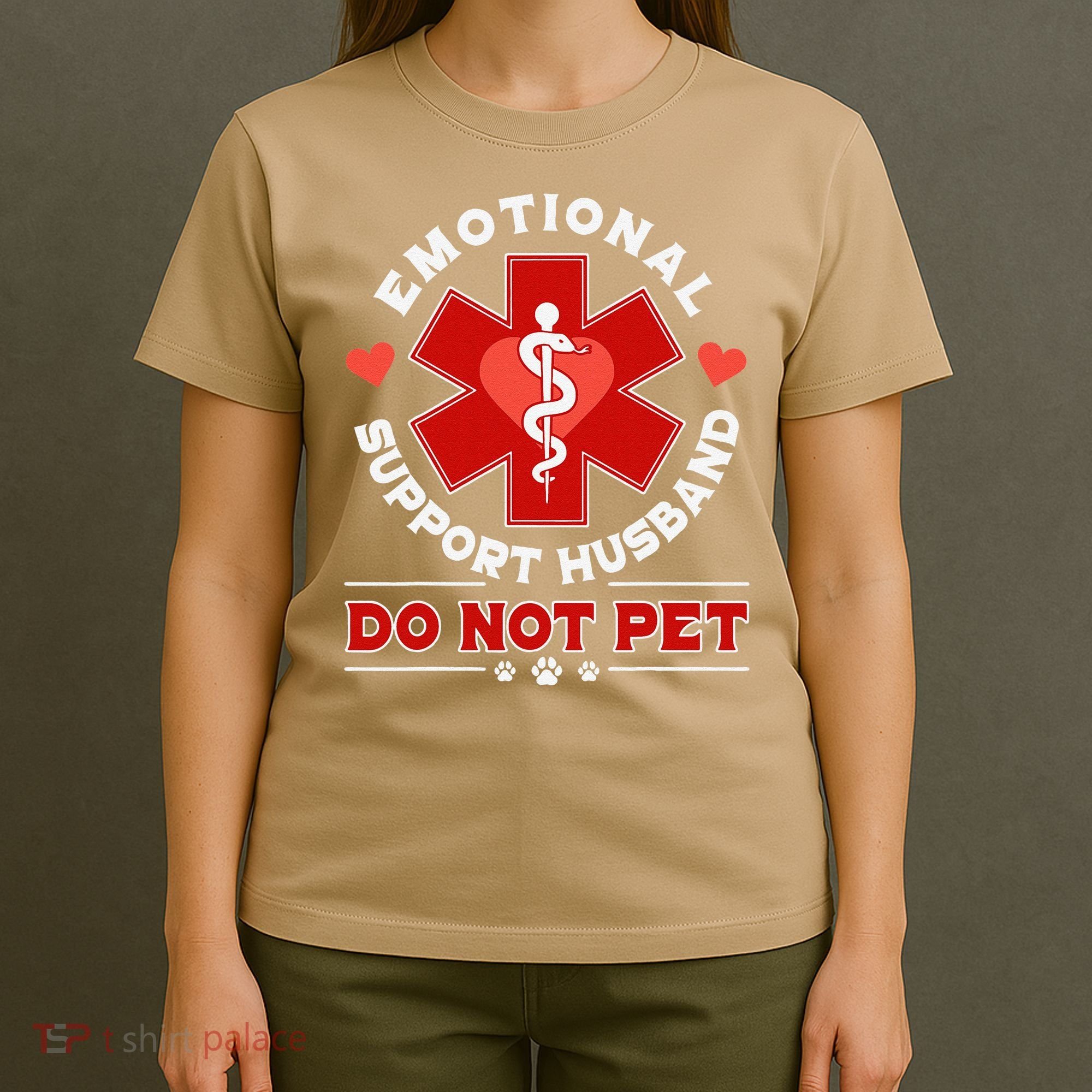 Emotional Support Husband Do Not Pet T-Shirt