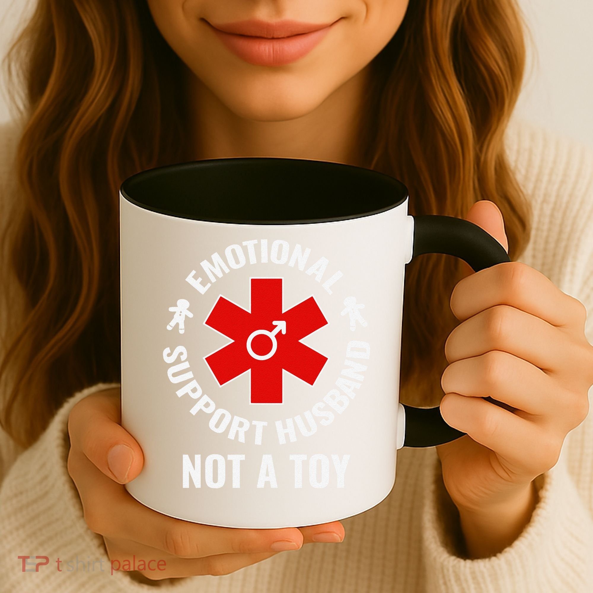 Emotional Support Husband Not A Toy Coffee Mug