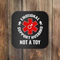 Emotional Support Husband Not A Toy Coaster thumb 0