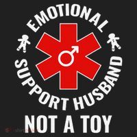 Emotional Support Husband Not A Toy Tumbler thumb 3