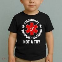 Emotional Support Husband Not A Toy Toddler T-Shirt thumb 2