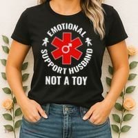 Emotional Support Husband Not A Toy Women's T-Shirt thumb 2