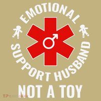 Emotional Support Husband Not A Toy Mousepad thumb 1