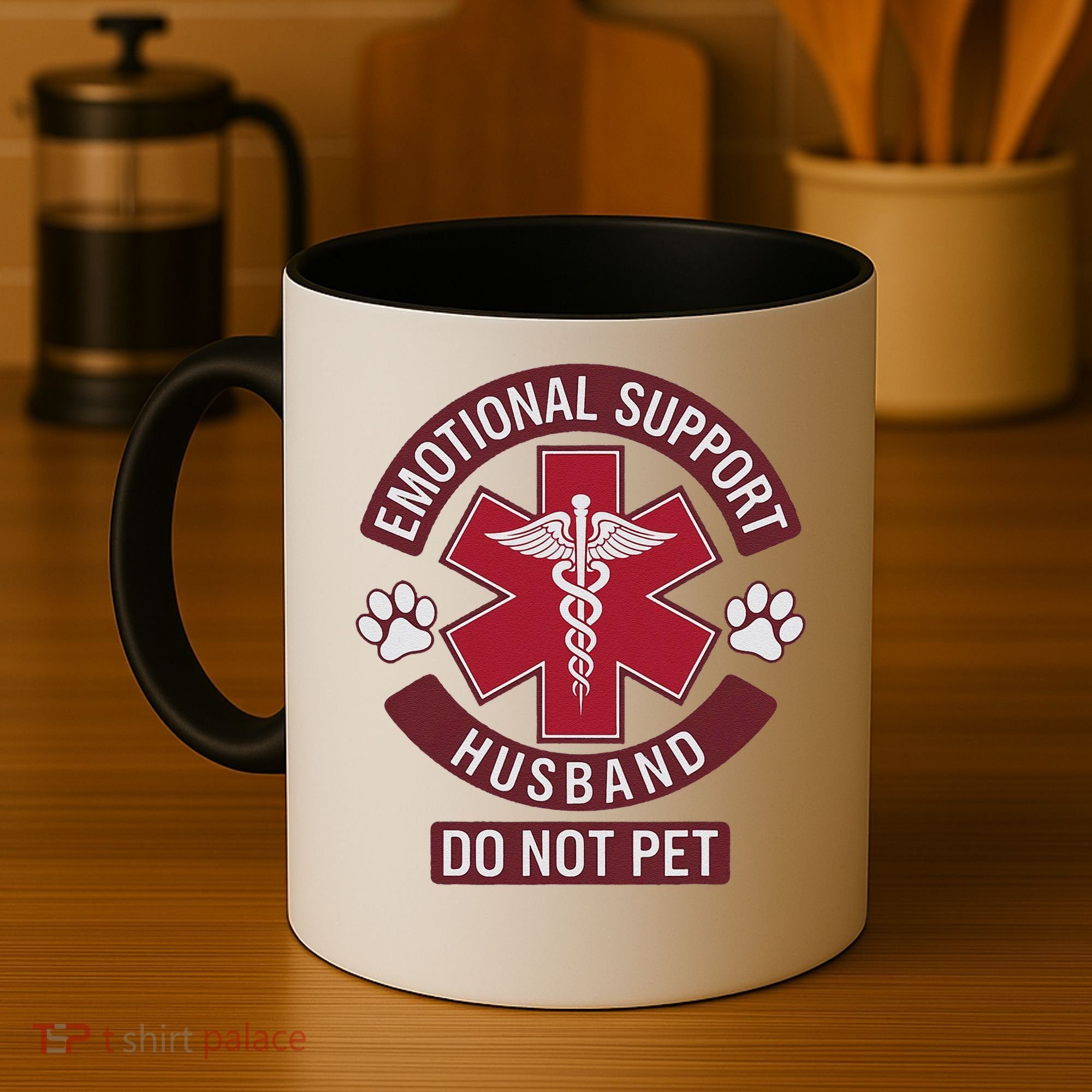 Emotional Support Husband Do Not Pet Coffee Mug
