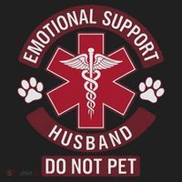 Emotional Support Husband Do Not Pet Beanie thumb 2