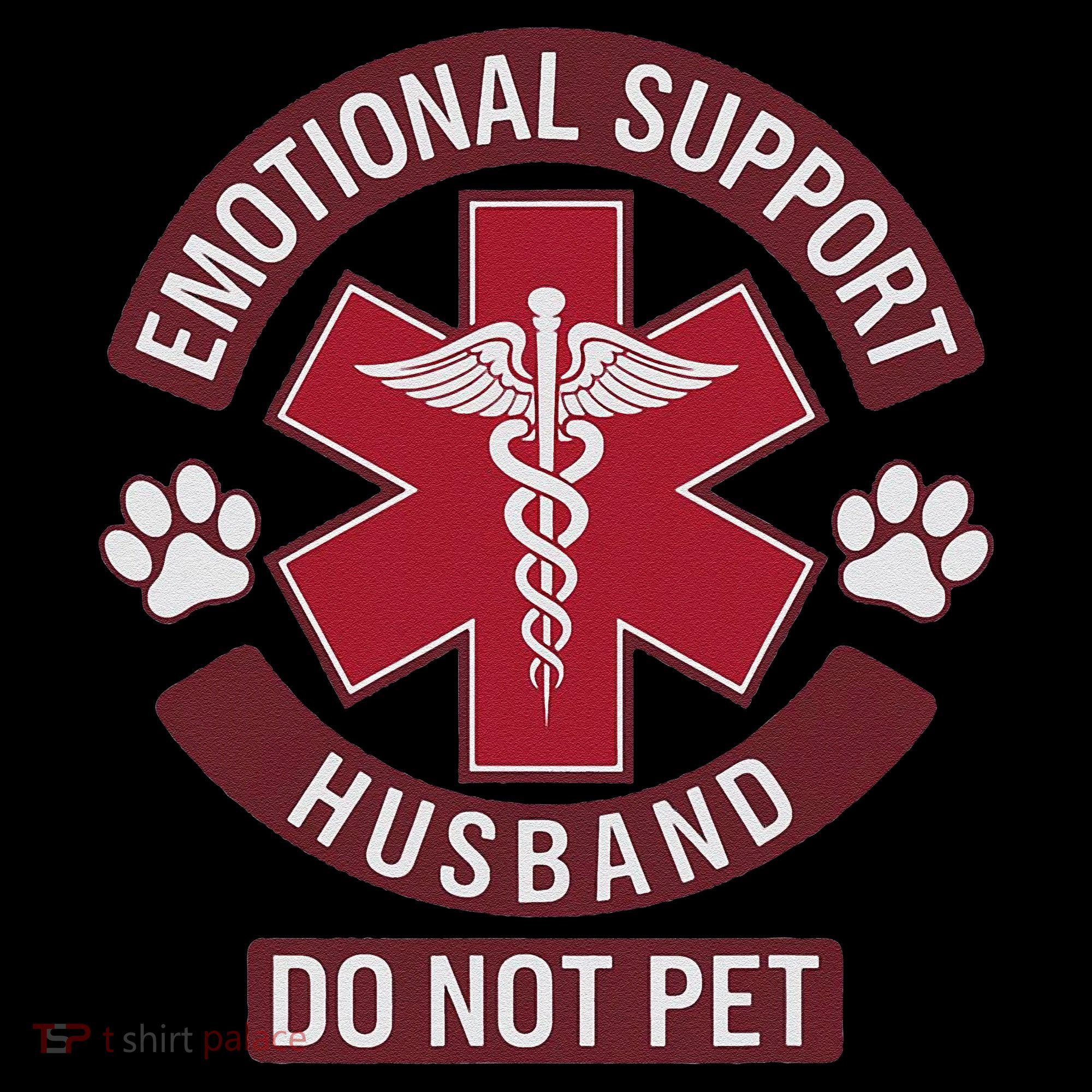 Emotional Support Husband Do Not Pet Coaster