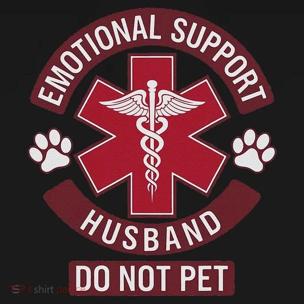 Emotional Support Husband Do Not Pet Coaster