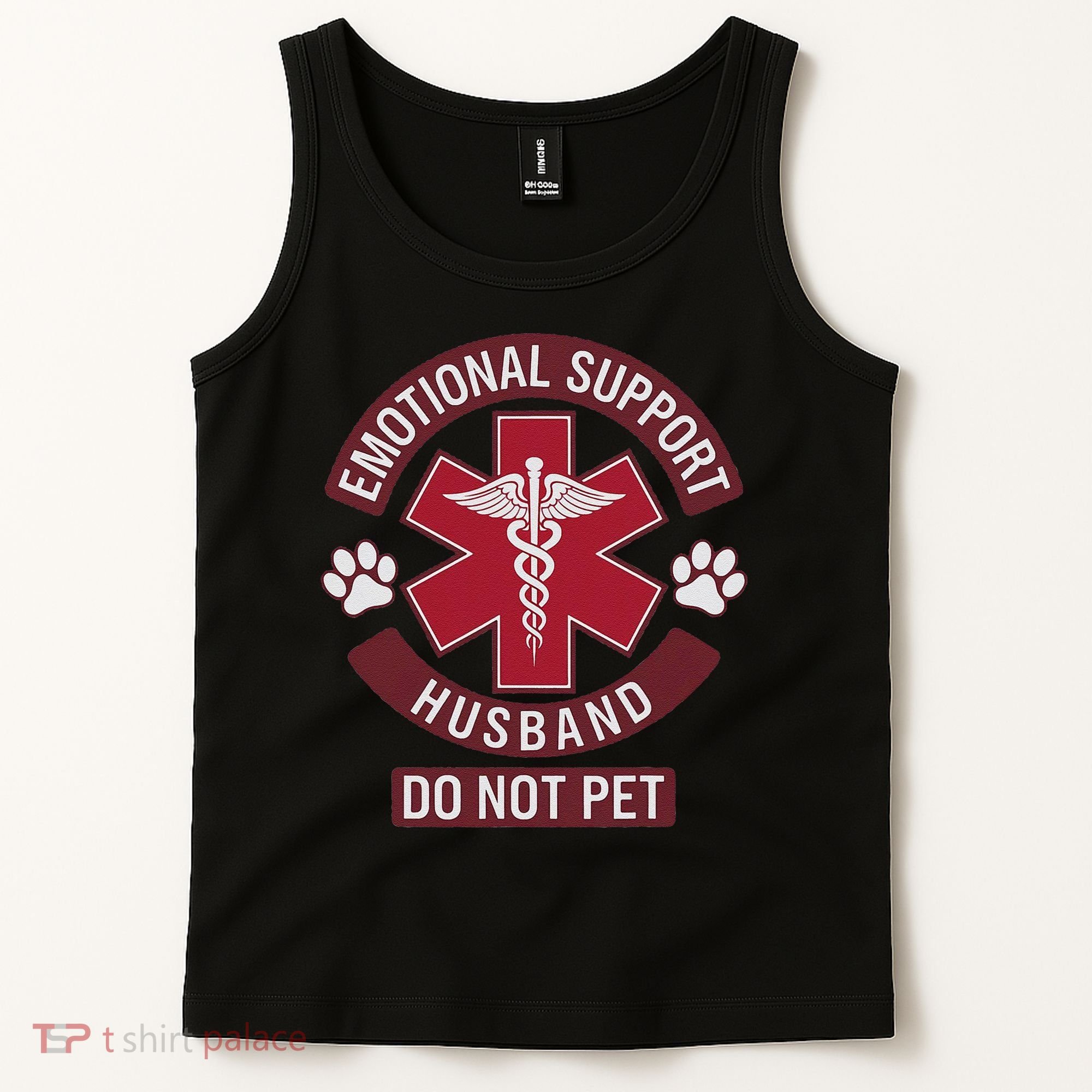 Emotional Support Husband Do Not Pet Tank Top