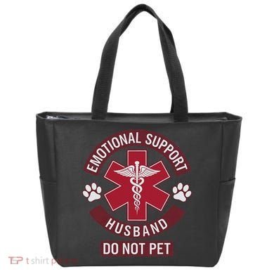 Emotional Support Husband Do Not Pet Tote Bag