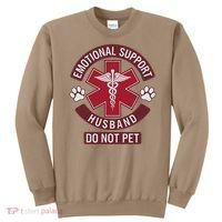 Emotional Support Husband Do Not Pet Sweatshirt thumb 0