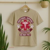 Emotional Support Husband Do Not Pet T-Shirt thumb 2