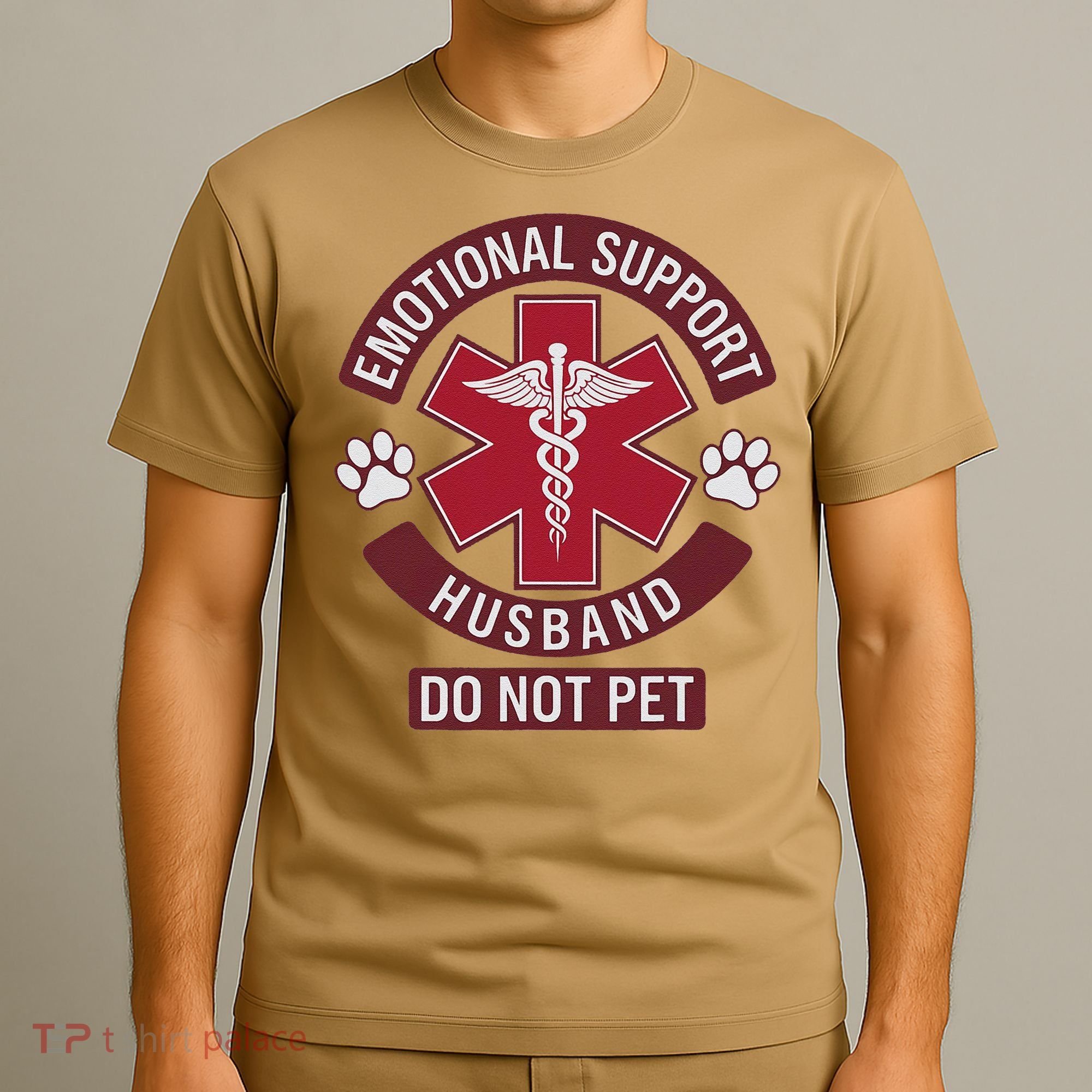 Emotional Support Husband Do Not Pet T-Shirt