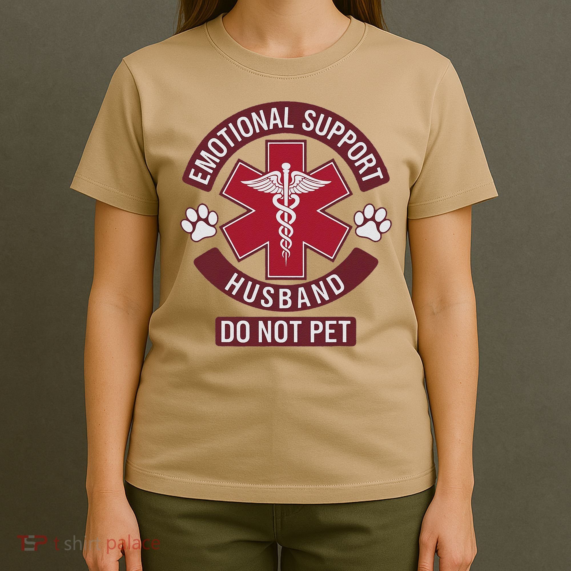 Emotional Support Husband Do Not Pet T-Shirt