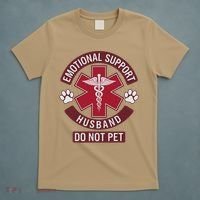 Emotional Support Husband Do Not Pet T-Shirt thumb 5
