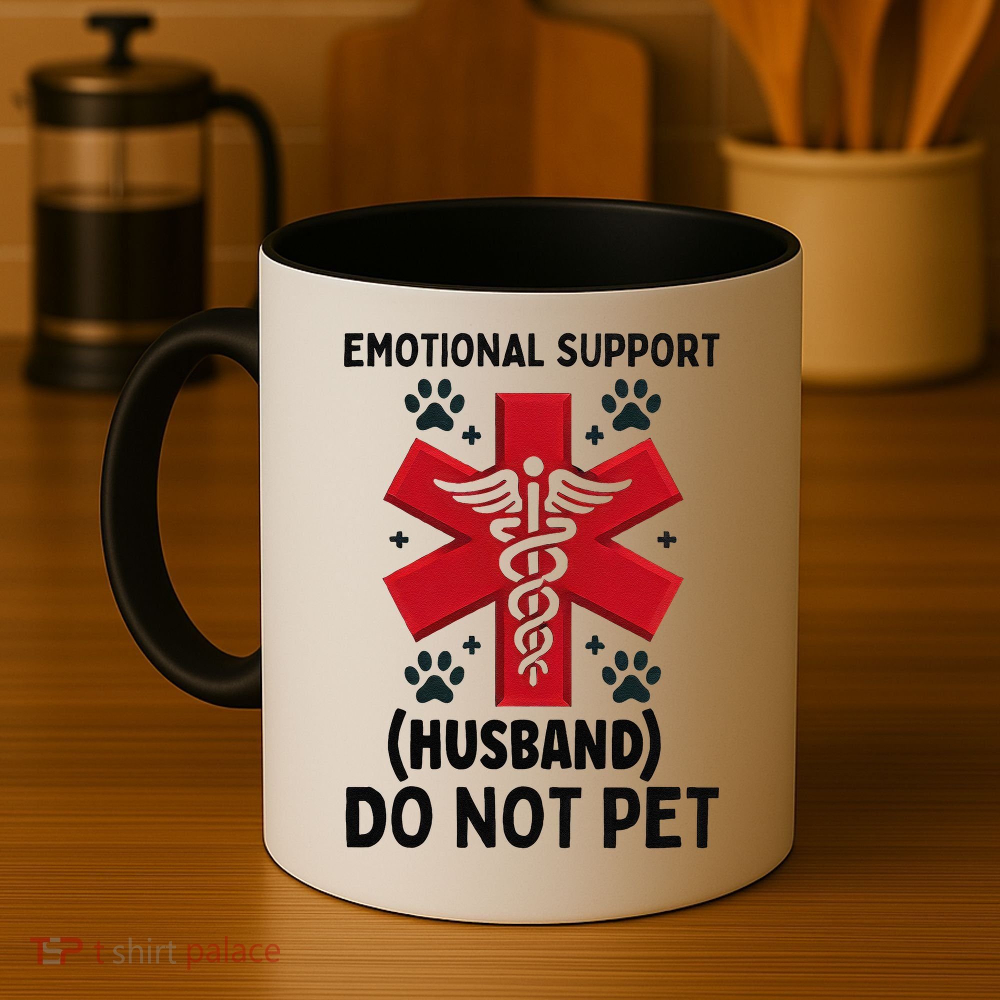 Emotional Support Husband Do Not Pet Coffee Mug