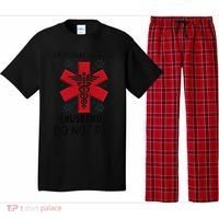 Emotional Support Husband Do Not Pet Pajama Set thumb 0