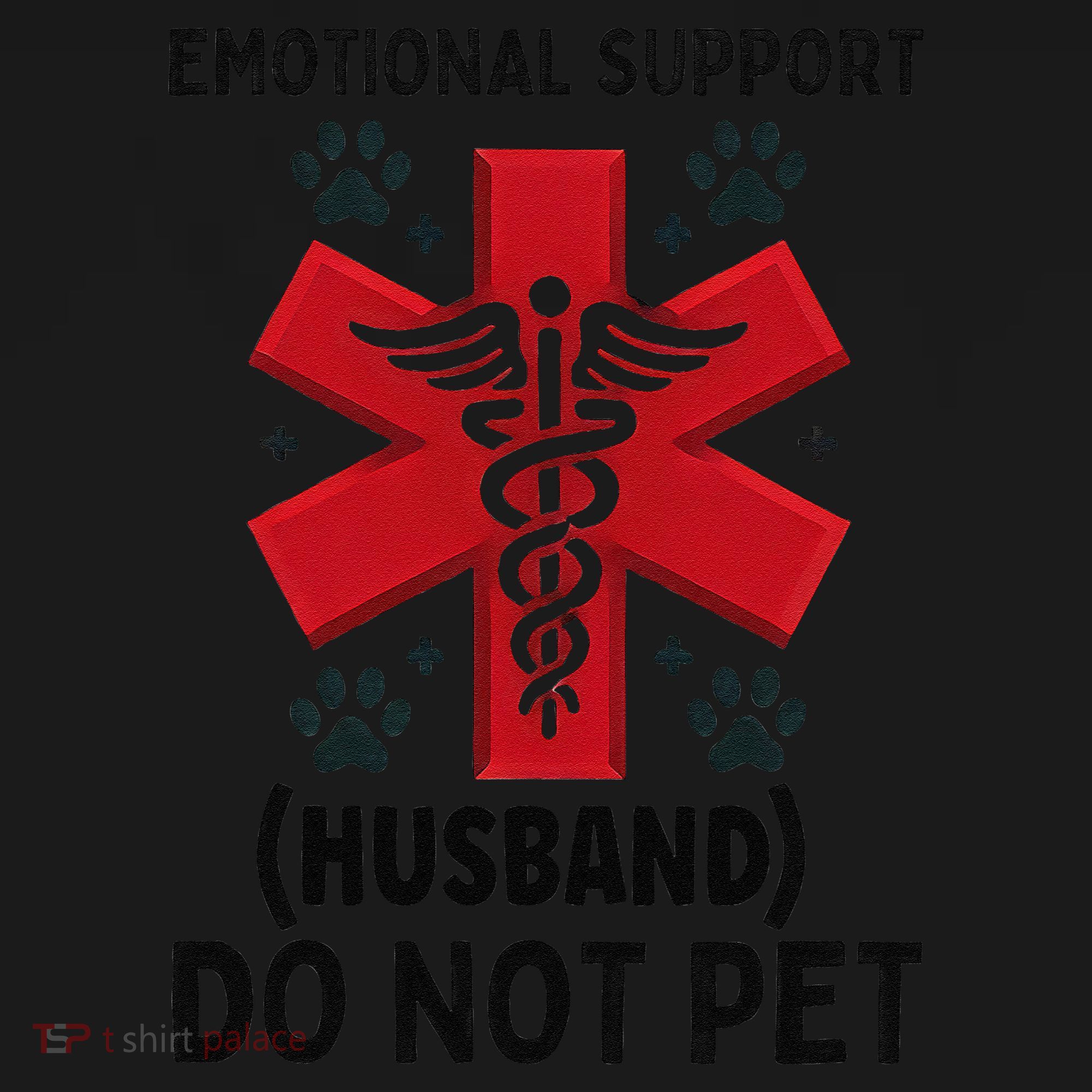 Emotional Support Husband Do Not Pet Pajama Set