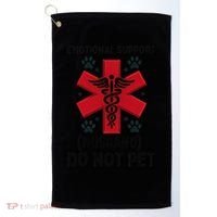 Emotional Support Husband Do Not Pet Golf Towel thumb 0