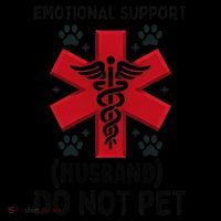 Emotional Support Husband Do Not Pet Tote Bag thumb 4