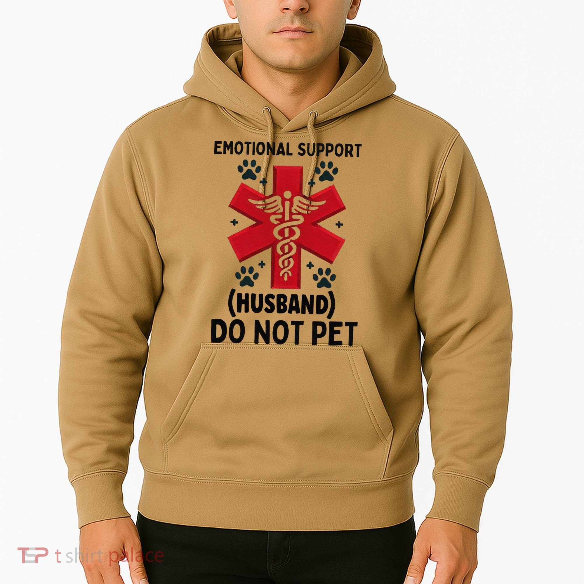 Emotional Support Husband Do Not Pet Hoodie