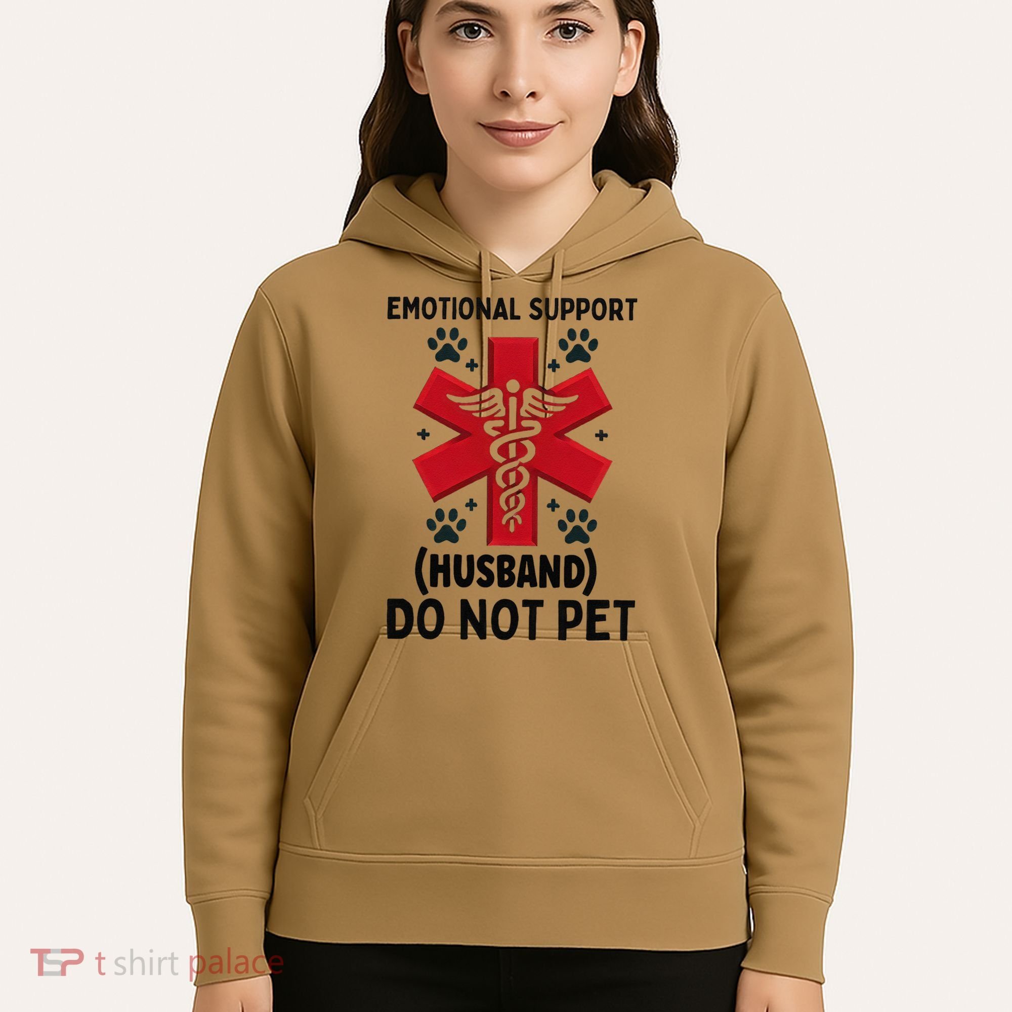 Emotional Support Husband Do Not Pet Hoodie
