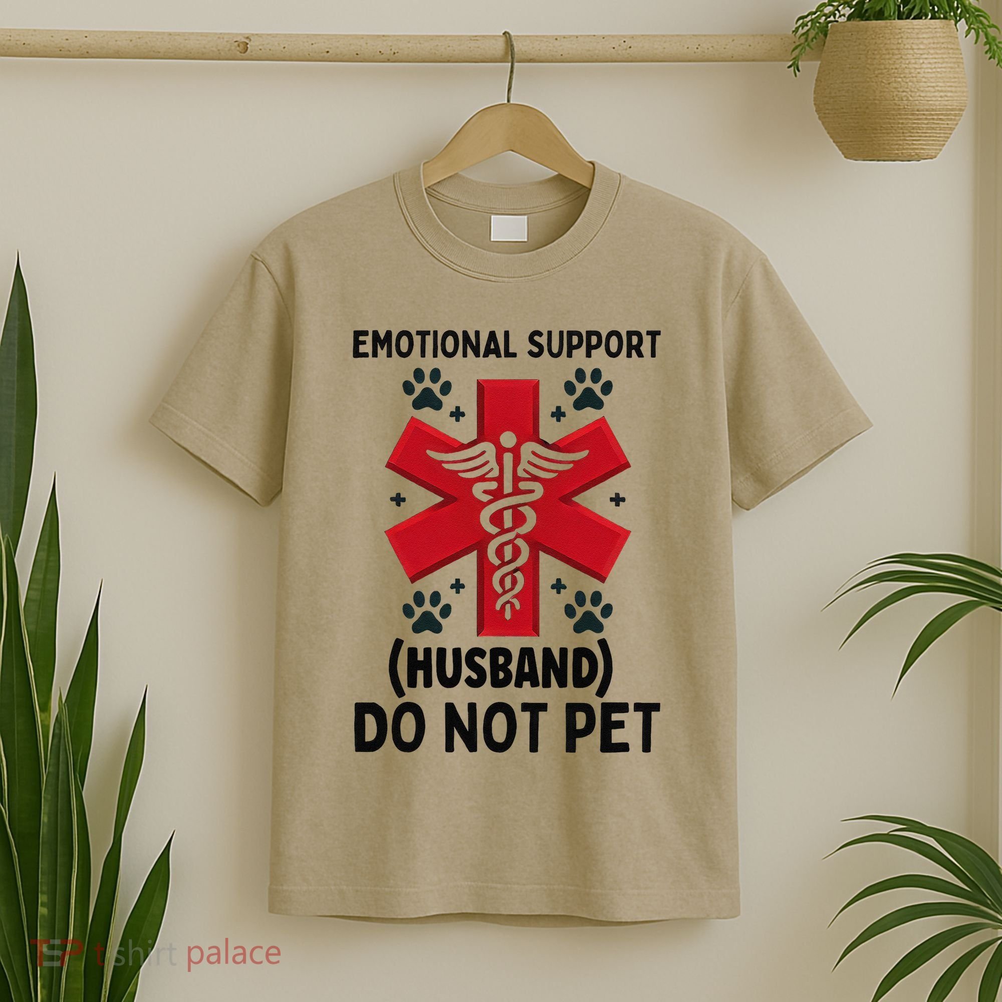 Emotional Support Husband Do Not Pet T-Shirt
