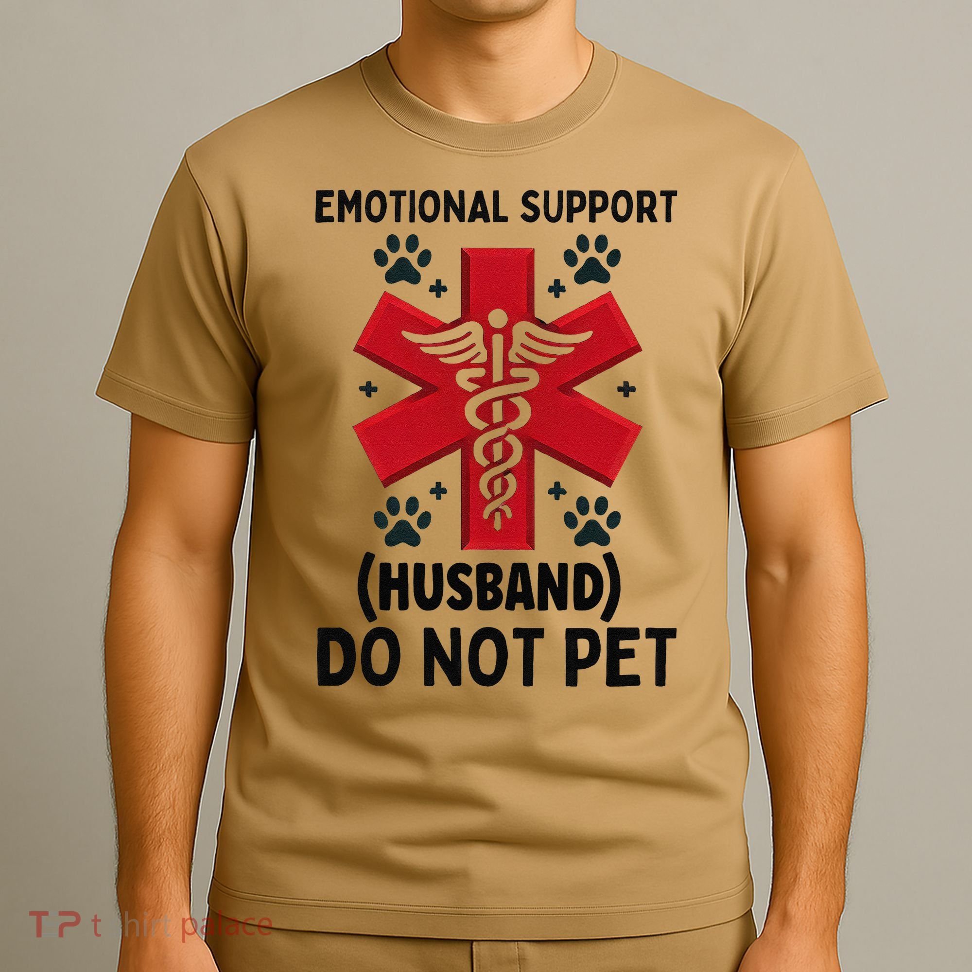 Emotional Support Husband Do Not Pet T-Shirt