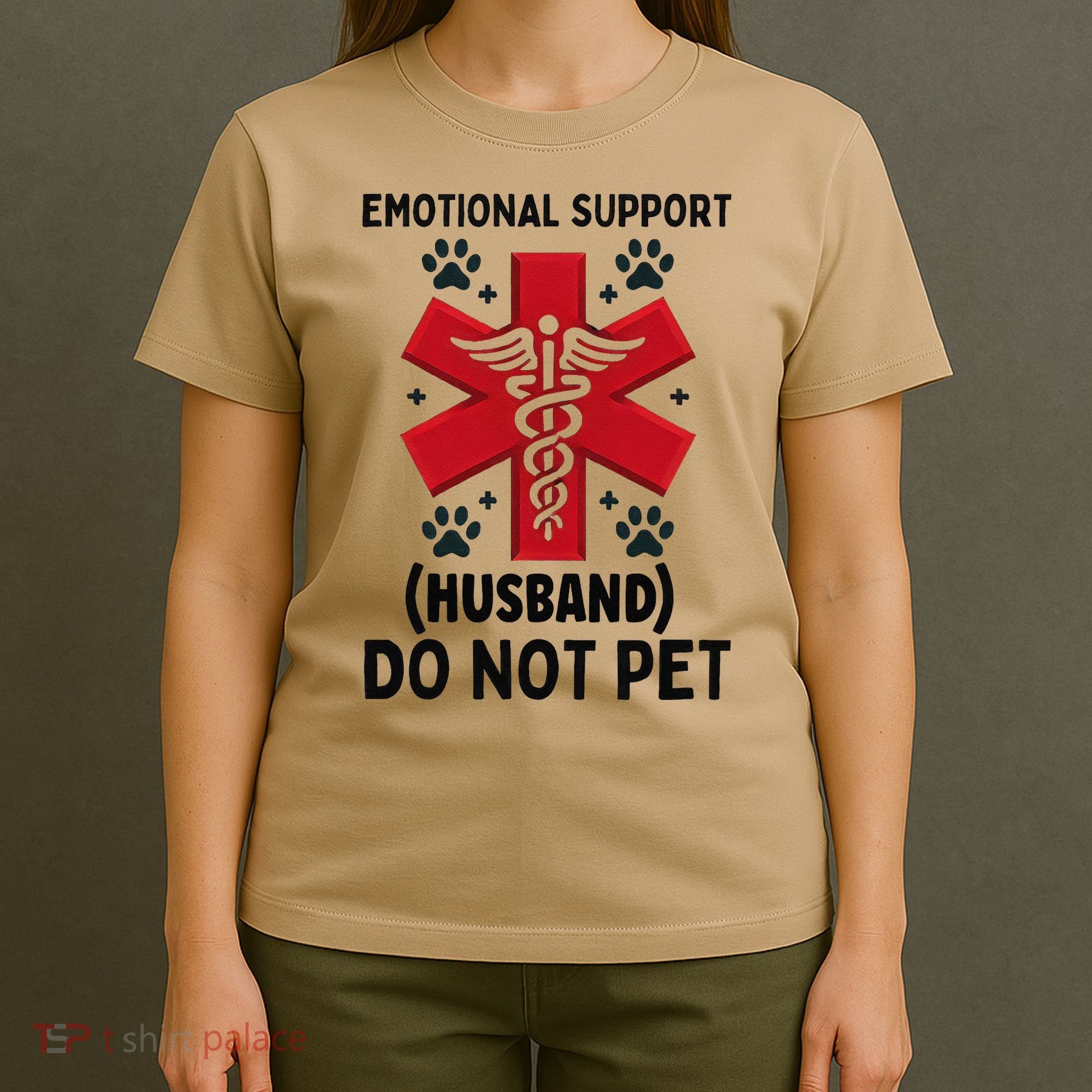Emotional Support Husband Do Not Pet T-Shirt