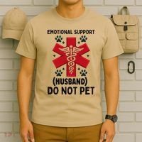 Emotional Support Husband Do Not Pet T-Shirt thumb 6