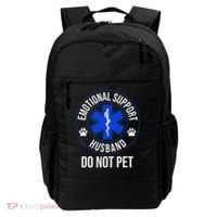 Emotional Support Husband Do Not Pet Funny Trendy Women Backpack thumb 0