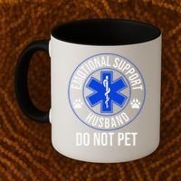 Emotional Support Husband Do Not Pet Funny Trendy Women Coffee Mug thumb 2