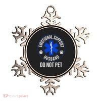 Emotional Support Husband Do Not Pet Funny Trendy Women Ornament thumb 0