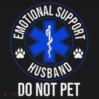 Emotional Support Husband Do Not Pet Funny Trendy Women Tank Top thumb 6