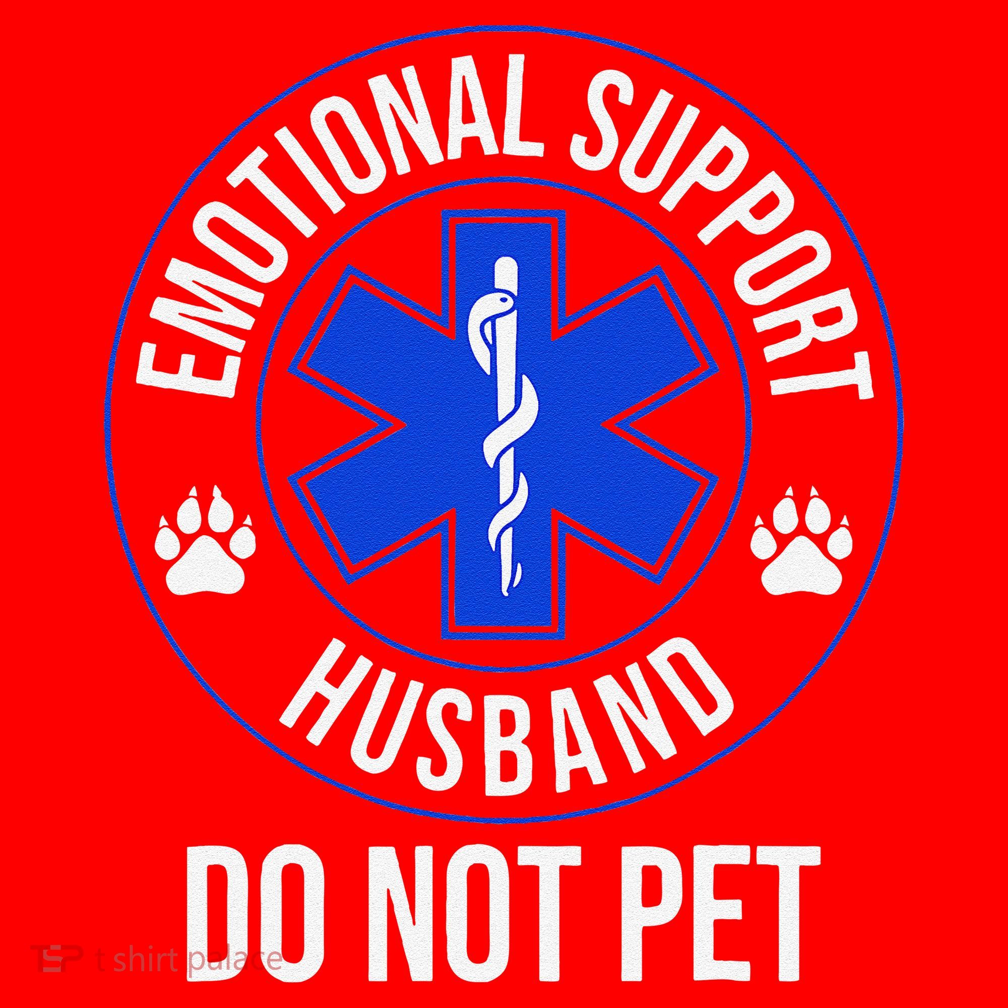 Emotional Support Husband Do Not Pet Funny Trendy Women Santa Hat