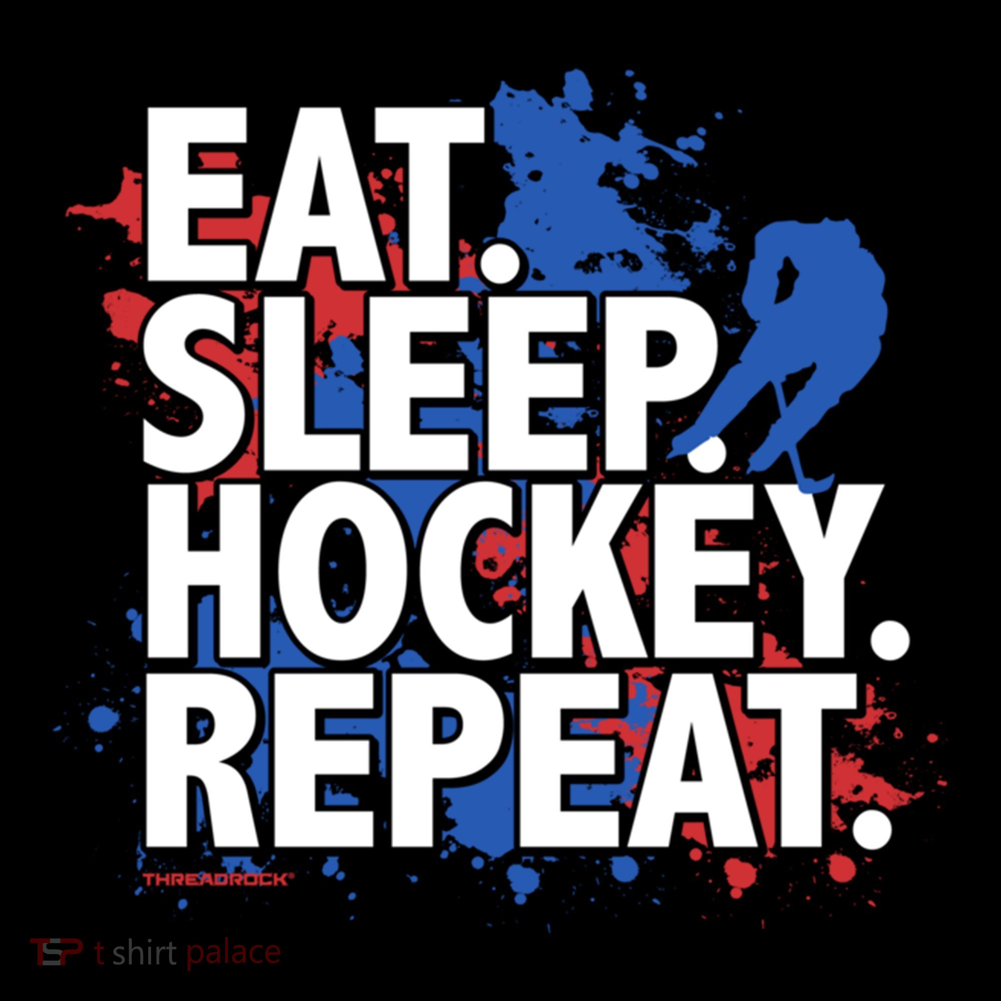 Eat Sleep Hockey Repeat Funny Hockey Player Saying Slogan Gift Coffee Mug