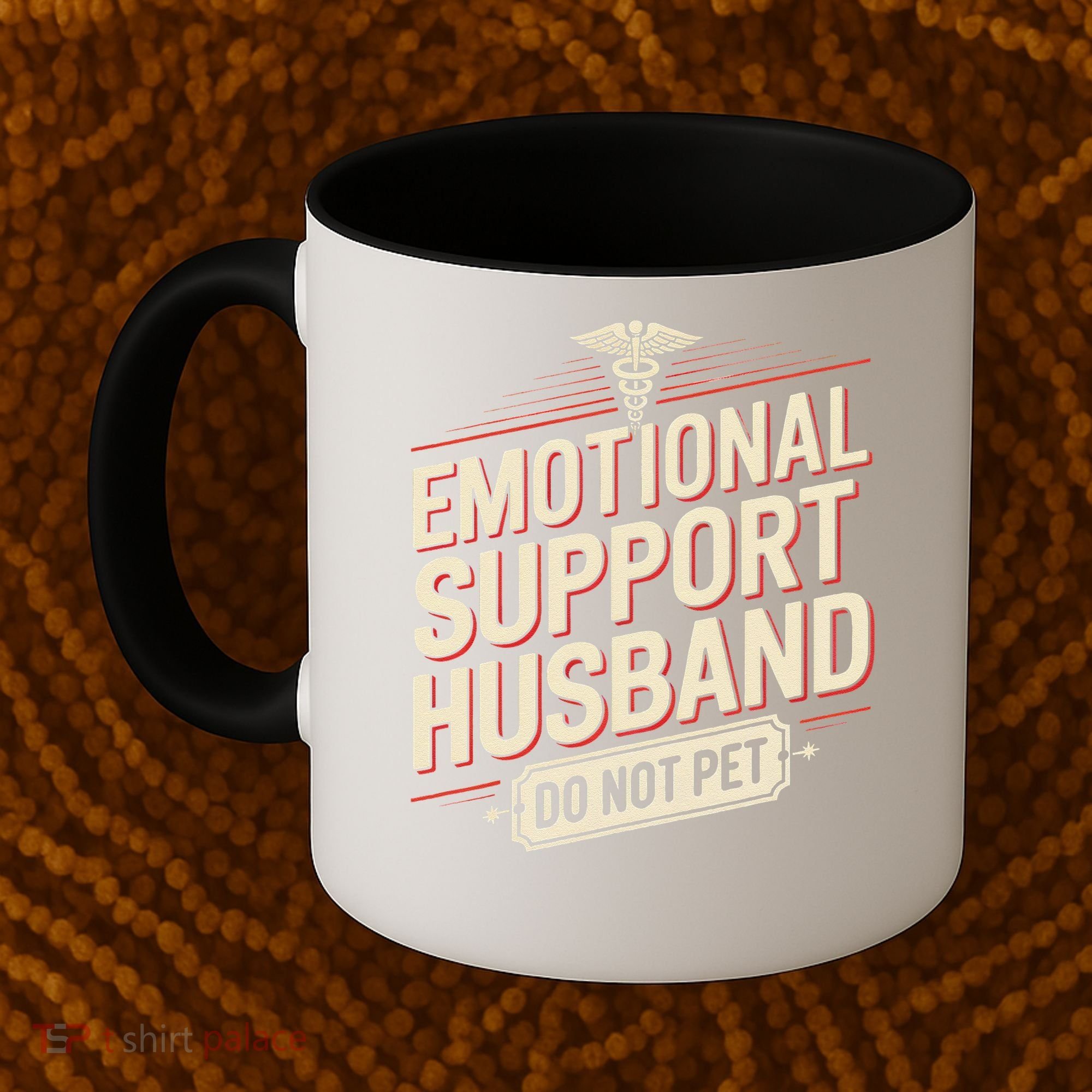 Emotional Support Husband Do Not Pet Coffee Mug